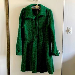 Emerald green long sweater